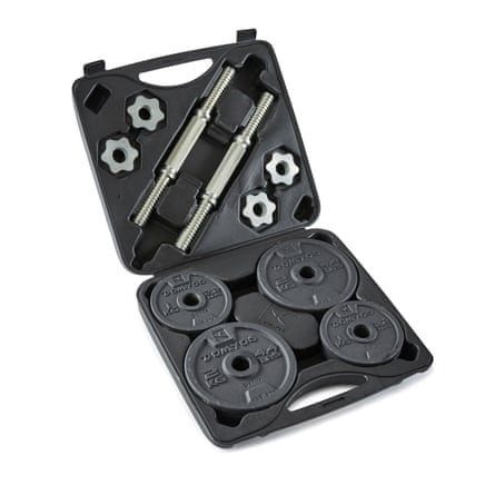 Decathlon Corength 20kg weight training dumbbell kit