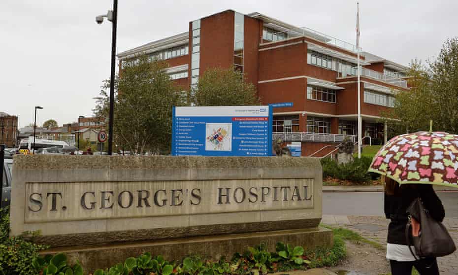 St George’s Healthcare NHS Trust in south-west London.
