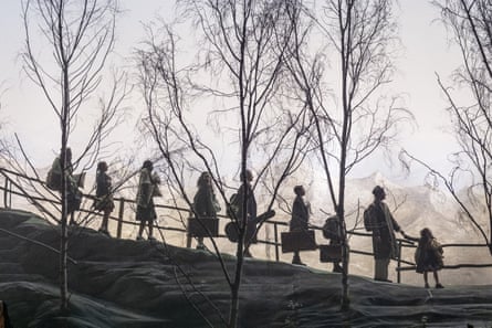 Family flight … the Von Trapps in The Sound of Music.