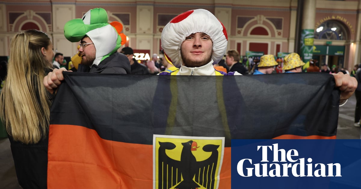 ‘They like a good night out’: German darts fans find a (mostly) friendly rivalry at Alexandra Palace