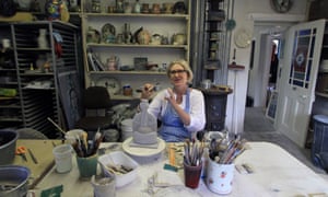 Charmaine Haines in her studio
