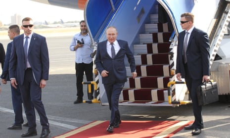 Putin claims progress made in talks over lifting Ukrainian wheat blockade | Russia | The Guardian