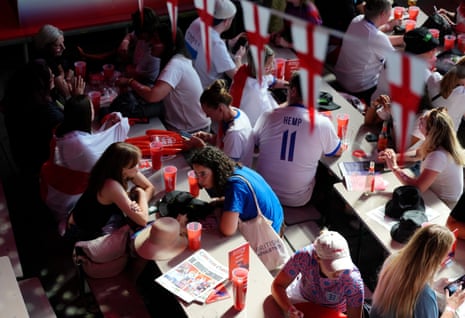 England fans gather ahead of tonight’s match