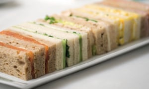 Claridge’s tea sandwiches.