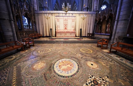 The 13th-century Cosmati pavement in Westminster Abbey, London