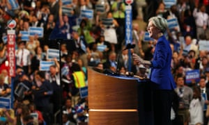 Elizabeth Warren speaks during day two of the Democratic national convention in Charlotte, North Carolina on 5 September 2012.