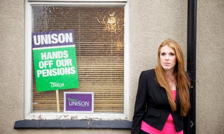 Angela Rayner in 2012, when she was Unison branch secretary in Stockport, Greater Manchester.