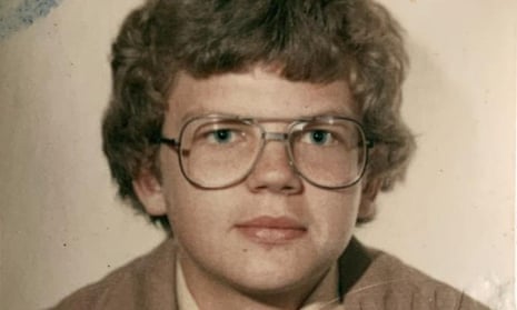 Brought tears to his eyes … the teenage Adrian Chiles in glasses.