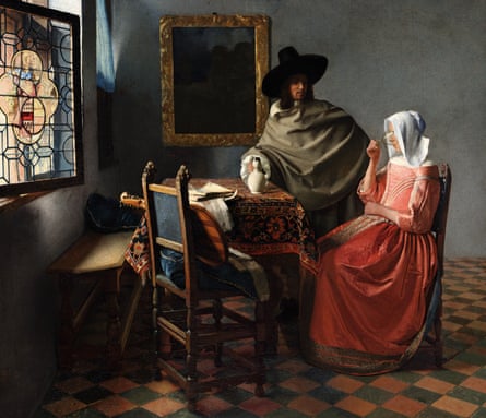 The Glass of Wine by Johannes Vermeer