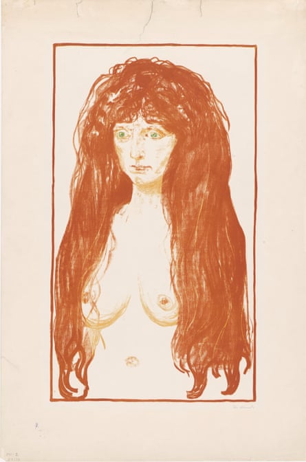 Woman with the Red hair and Green Eyes. Sin, 1902.