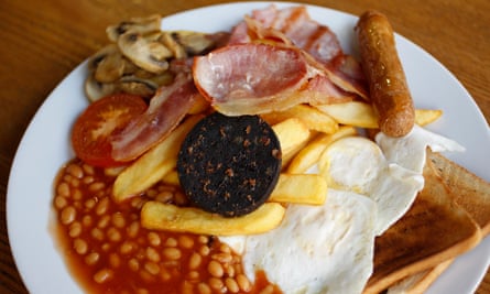 The traditional full English complete with black pudding