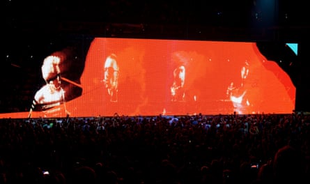 U2 on their Innocence + Experience tour.