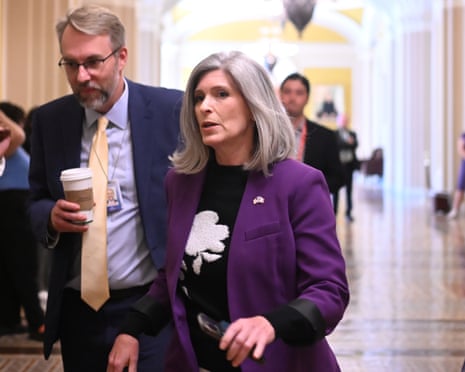 Senate holds vote marathon on amendments to Trump’s one big beautiful bill – as it happened Republican senator Joni Ernst after leaving the Senate floor on Monday