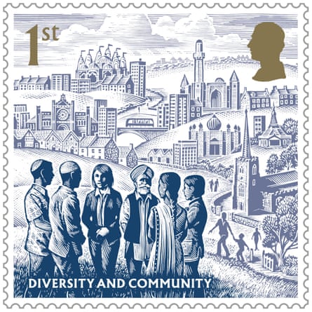 The diversity and community stamp reflects Britain’s multi-faith community.