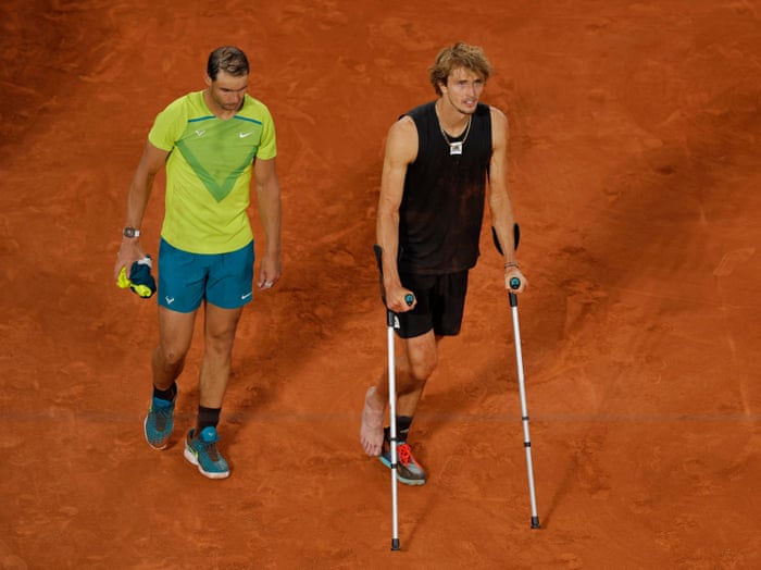 French Open semi-finals: Nadal beats Zverev after injury – as it
