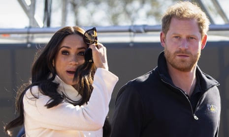 Harry and Meghan at the Invictus Games in The Hague, Netherlands, in April.