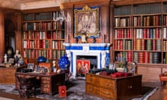 The library in the doll’s house, a 1:12 scale replica on an Edwardian residence, that was given as a gift from the nation to Queen Mary after the first world war. 