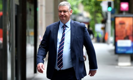 Paul Doorn returns from a break in giving evidence to the Icac hearing on Tuesday.