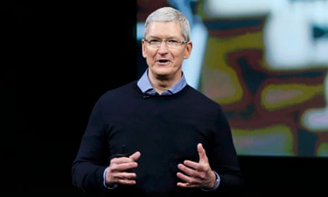 Apple CEO Tim Cook told a gathering at its California headquarters that the company hadn’t expected to find itself ‘at odd with its own government’