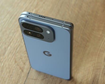 The top and camera cluster of the Google Pixel 10 Pro Fold.