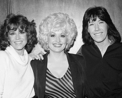 Jane Fonda, Dolly Parton and Lily Tomlin promoting 9 to 5 at a Los Angeles news conference on 12 December 1980.