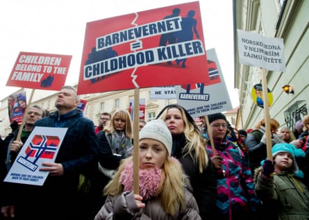 Protests against Barnevernet in 2016.