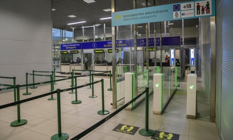 Passport gates at Lisbon airport