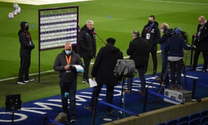 Steve Bruce, manager of Newcastle United, is interviewed by Sky Sports.