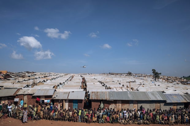Displaced people at the Rhoe camp in the DRC’s Ituri province are among an estimated 5.6 million internally displaced Congolese.
