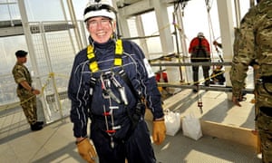 Peter Neumark chairman of Classic Motor Cars, a trustee of the Outward Bound Trust, raised over £25,000 by abseiling from the very top of The Shard down to the first level. In total the charity, which is the UK’s leading provider of bursary-assisted outdoor learning for young people, has raised over £1.5 million as a result Peter Neumark shard fjc5795