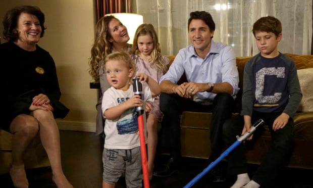 Liberal leader Justin Trudeau family