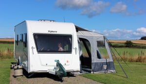 The Meeks’ touring caravan