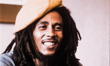 Picture of Bob Marley from the Observer magazine on 17 April 1977.