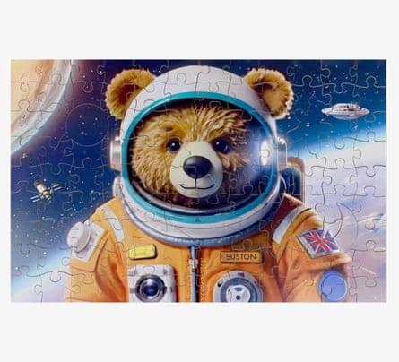 All Jigsaw Puzzles Teddy In Space 100 Piece Wooden Jigsaw Puzzle