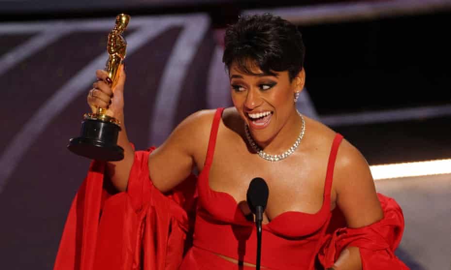 Ariana DeBose makes history as first queer woman of colour to win Oscar | Oscars 2022 | The Guardian