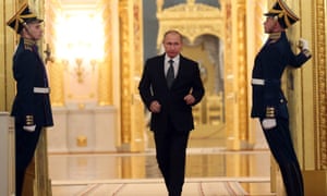 Vladimir Putin at the Grand Kremlin Palace in Moscow.