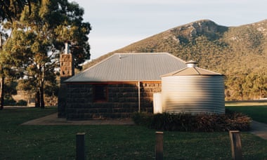 View of the Grampians from the renovated Royal Mail Hotel, Dunkeld, Victoria