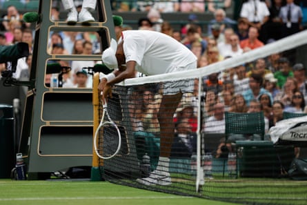 Chris Eubanks setelah kalah dari Daniil Medvedev
