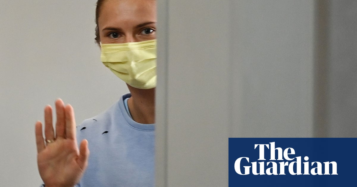 Belarus sprinter Krystsina Tsimanouskaya leaves Tokyo on flight to Vienna