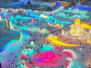 The 22nd Harbin Ice and Snow World opens officially, showing ice and snow wonders to tourists from all over the world in Songbei district, northeast China’s Heilongjiang province