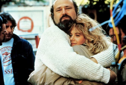 Rob Reiner and Meg Ryan on the set of When Harry Met Sally …