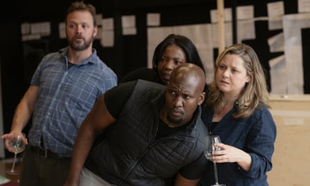 Shifting terrains … rehearsals of A Good House at Royal Court.