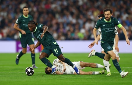 Jeremy Doku is causing all sorts of problems for Real Madrid.