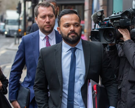 Azeem Rafiq arrives ahead of the CDC panel into the Yorkshire racism case.