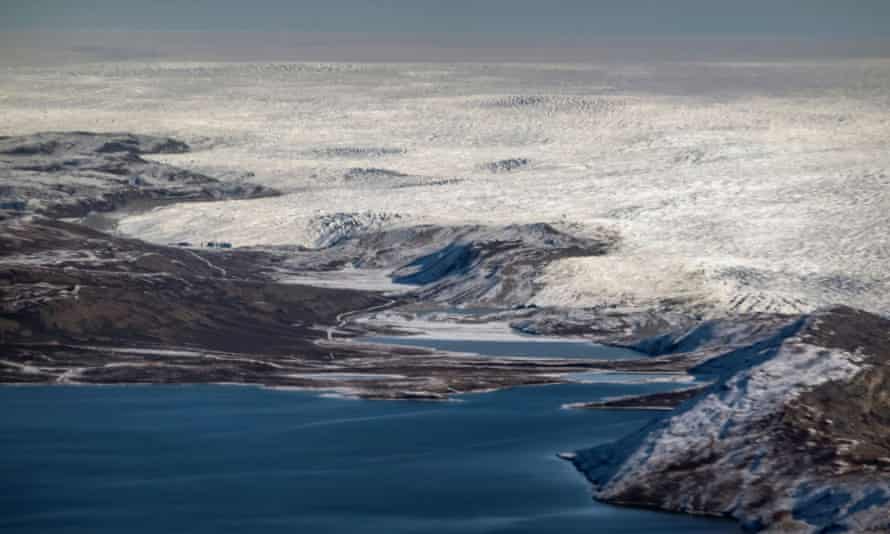 The edge of the ice sheet in the north of Kangerlussuaq, Greenland.