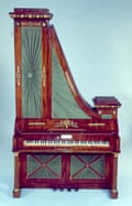 The upright harpsichord, the Harfenklavier