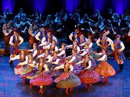 A Polish folk-dance group performs.
