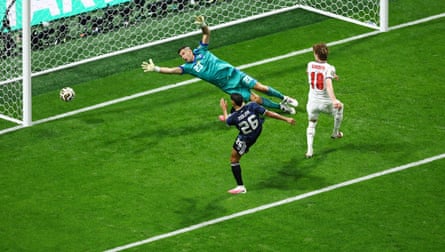 England’s Anthony Gordon opens the scoring from close range