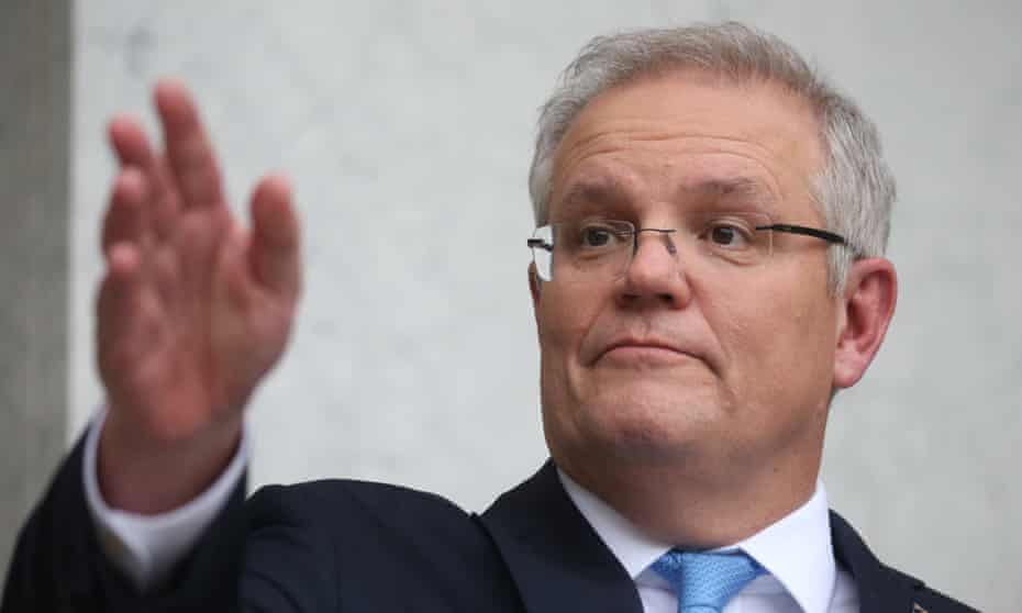 Australian prime minister Scott Morrison last Friday. The proportion of voters who trust the government is giving honest and objective advice about the coronavirus pandemic rose from 56% on 22 March to 63% last Monday.