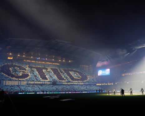 The Etihad Stadium was a febrile place before kick-off, with smoke, fury and a crackle in the air.